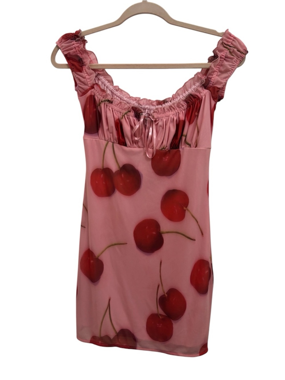 Kimchi Blue Cherry Print Mini Dress - Picture 6 of 16